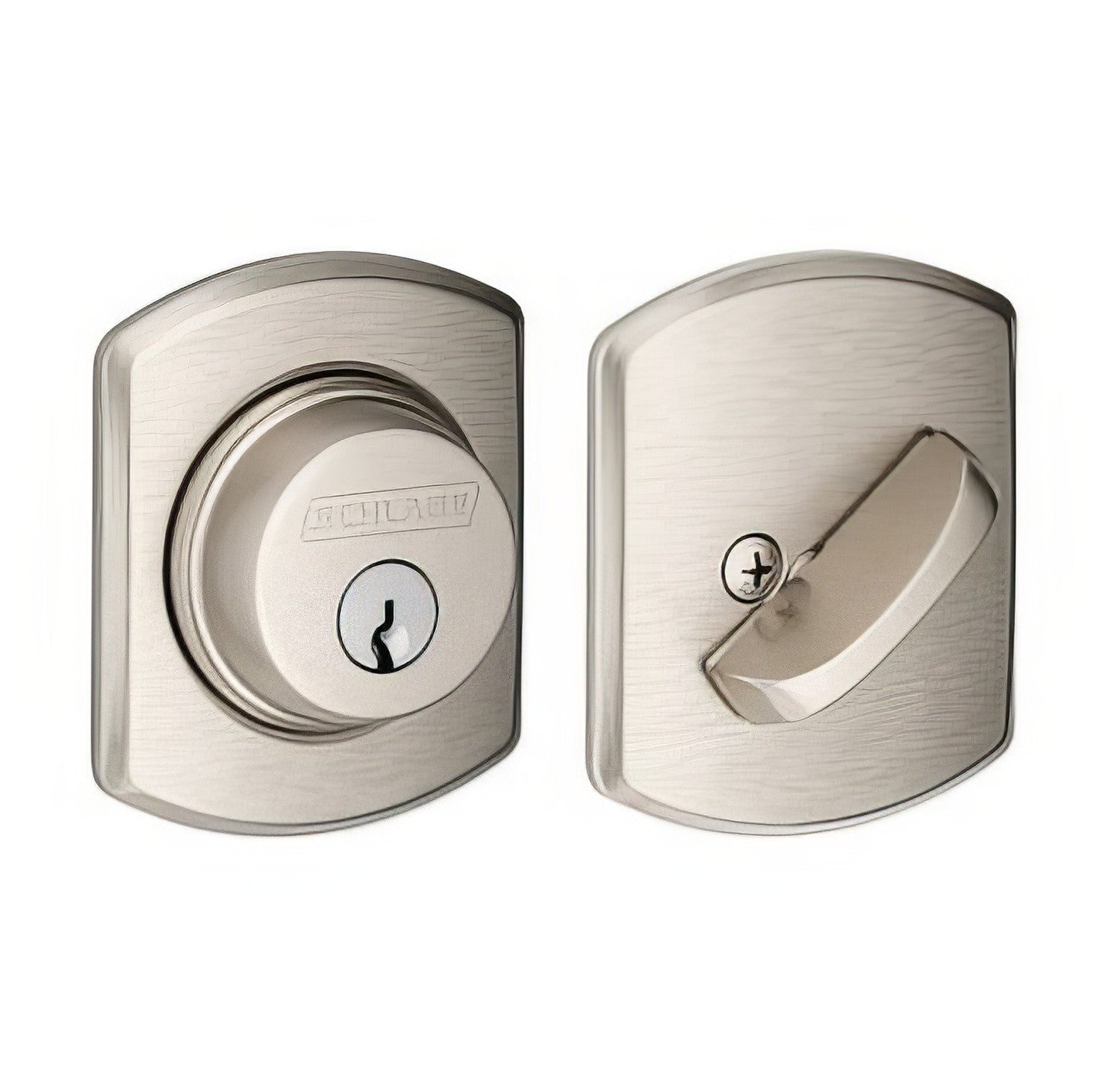 Schlage B60GRW Single Cylinder Deadbolt with Greenwich Rose.