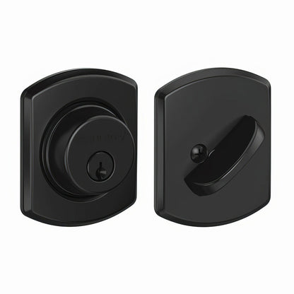 Schlage B60GRW Single Cylinder Deadbolt with Greenwich Rose.