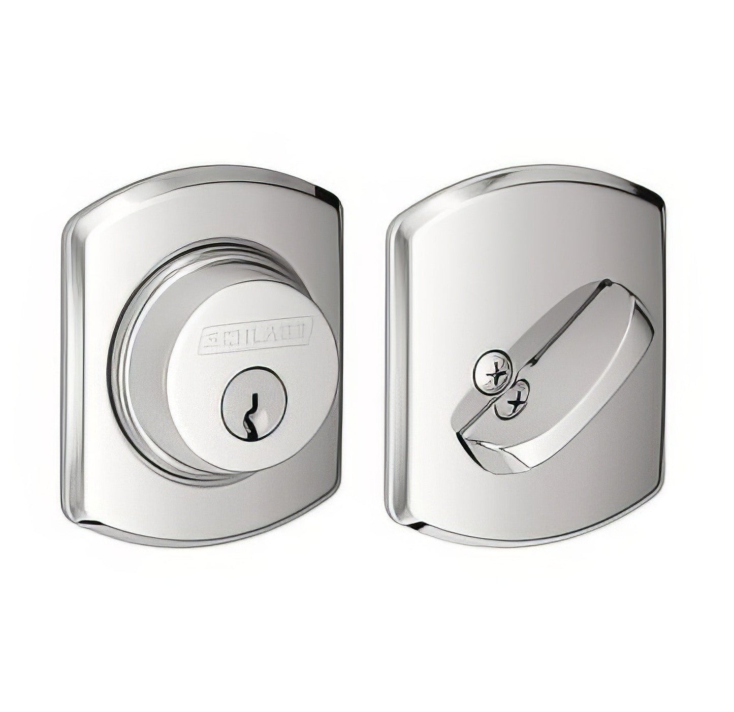 Schlage B60GRW Single Cylinder Deadbolt with Greenwich Rose