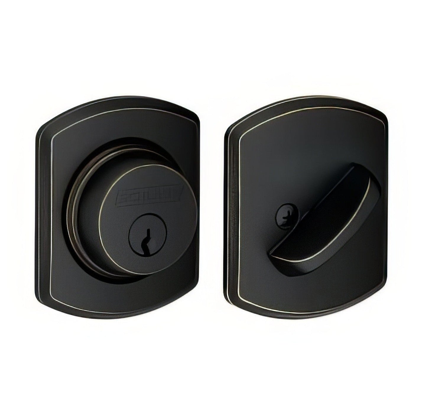 Schlage B60GRW Single Cylinder Deadbolt with Greenwich Rose.