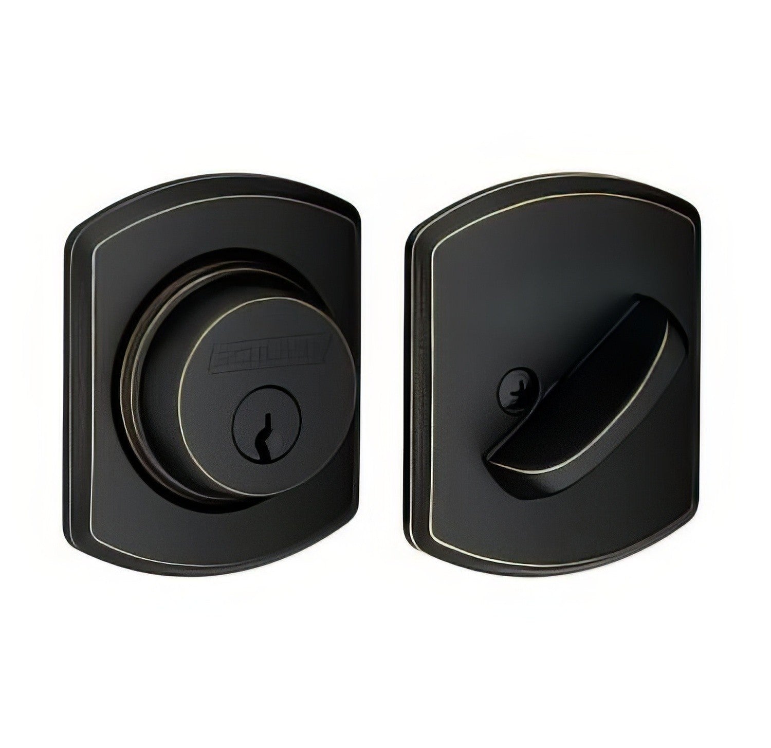 Schlage B60GRW Single Cylinder Deadbolt with Greenwich Rose.