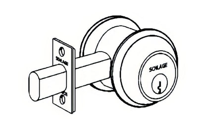 Schlage Commercial B661P One Sided Deadbolt with Interior Blank Plate