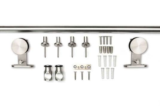 Sure-Loc BARN-5KIT72 SS 72" Barn Door Rail System in Stainless Steel