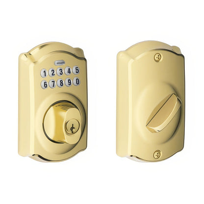 Schlage BE365-CAM Electronic Security Camelot Keypad Deadbolt