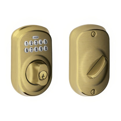 Schlage BE365-PLY Electronic Security Plymouth Keypad Deadbolt