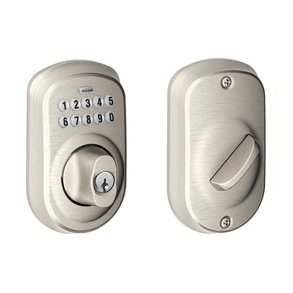 Schlage BE365-PLY Electronic Security Plymouth Keypad Deadbolt