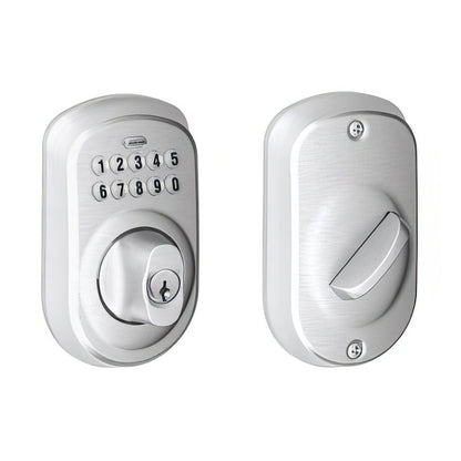 Schlage BE365-PLY Electronic Security Plymouth Keypad Deadbolt