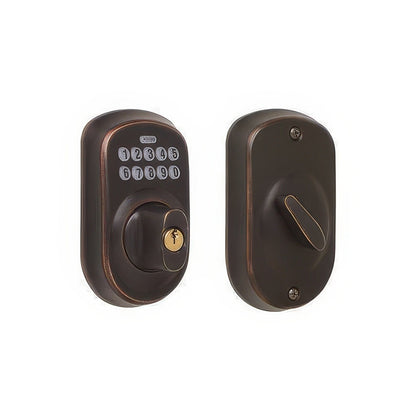 Schlage BE365-PLY Electronic Security Plymouth Keypad Deadbolt