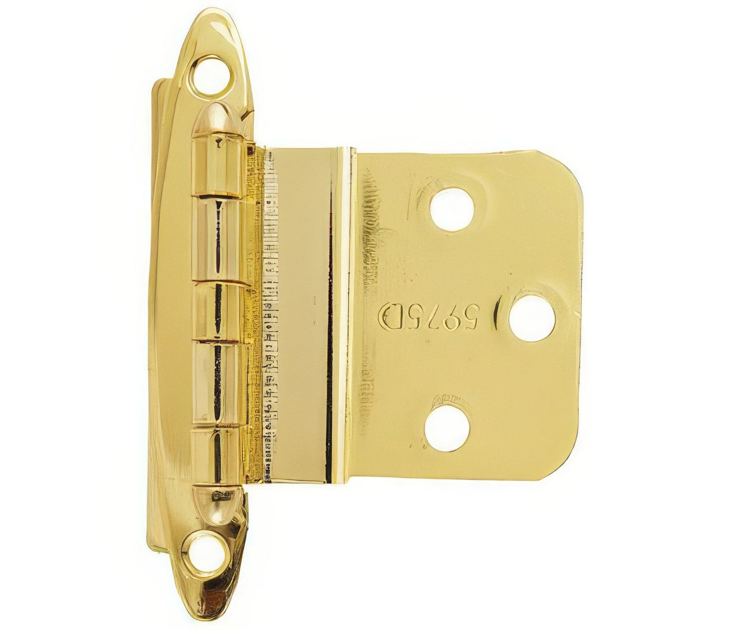 Amerock BPR3417 Functional Hardware 3/8" Inset Non Self Closing Face Mount Hinge.
