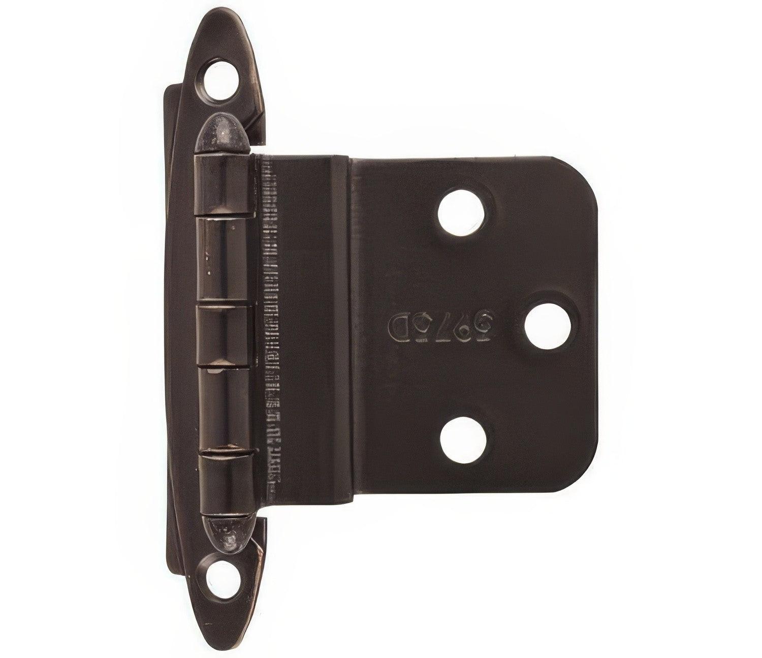 Amerock BPR3417 Functional Hardware 3/8" Inset Non Self Closing Face Mount Hinge