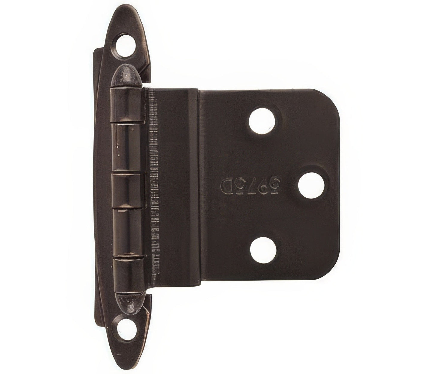 Amerock BPR3417 Functional Hardware 3/8" Inset Non Self Closing Face Mount Hinge.