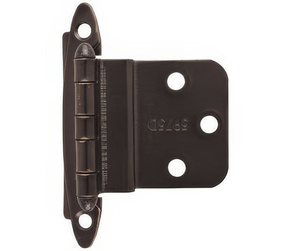Amerock BPR3417 Functional Hardware 3/8" Inset Non Self Closing Face Mount Hinge.