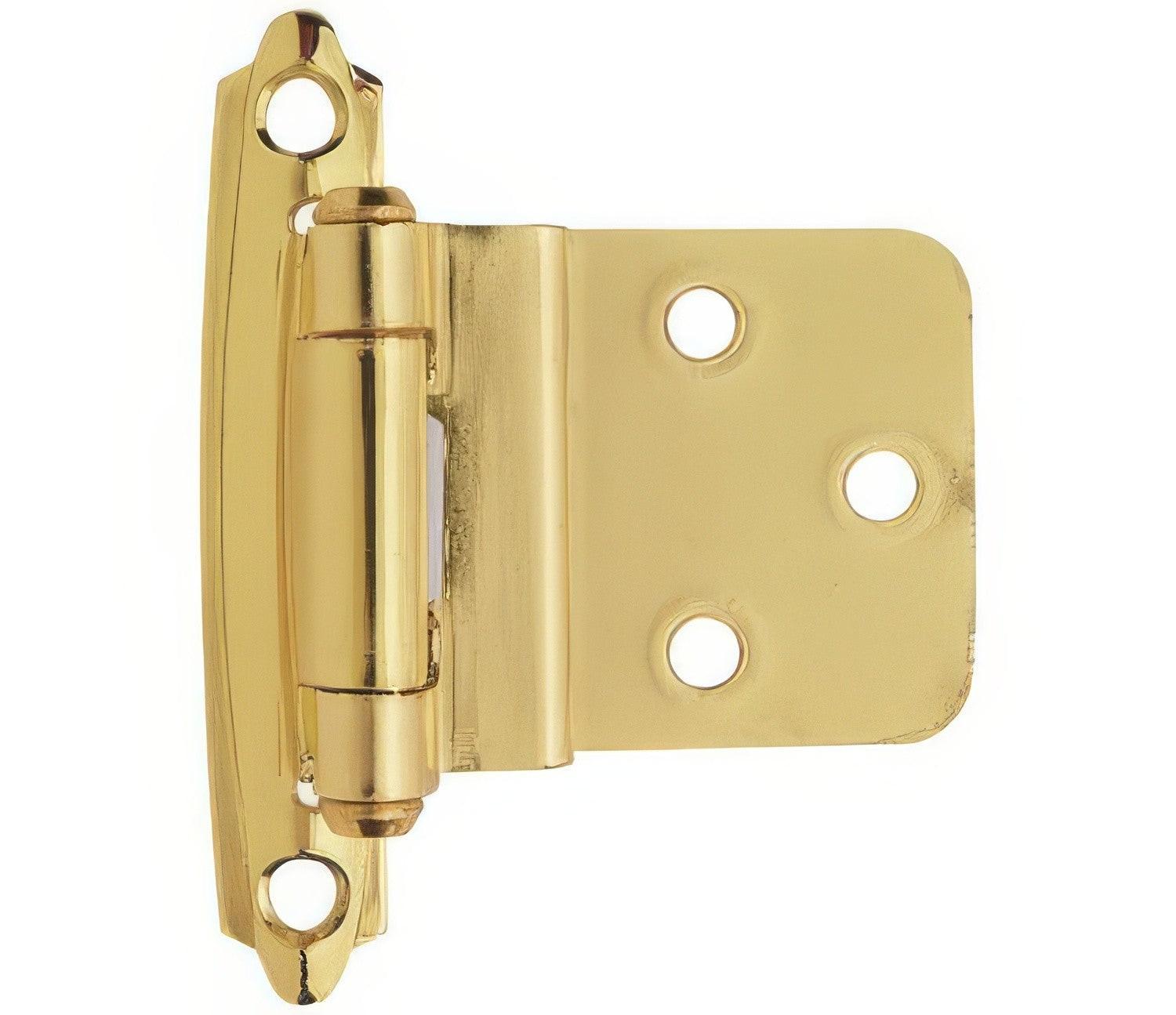 Amerock BPR3428 Functional Hardware 3/8" Steel 2 Pack Inset Self Closing Face Mount Hinge