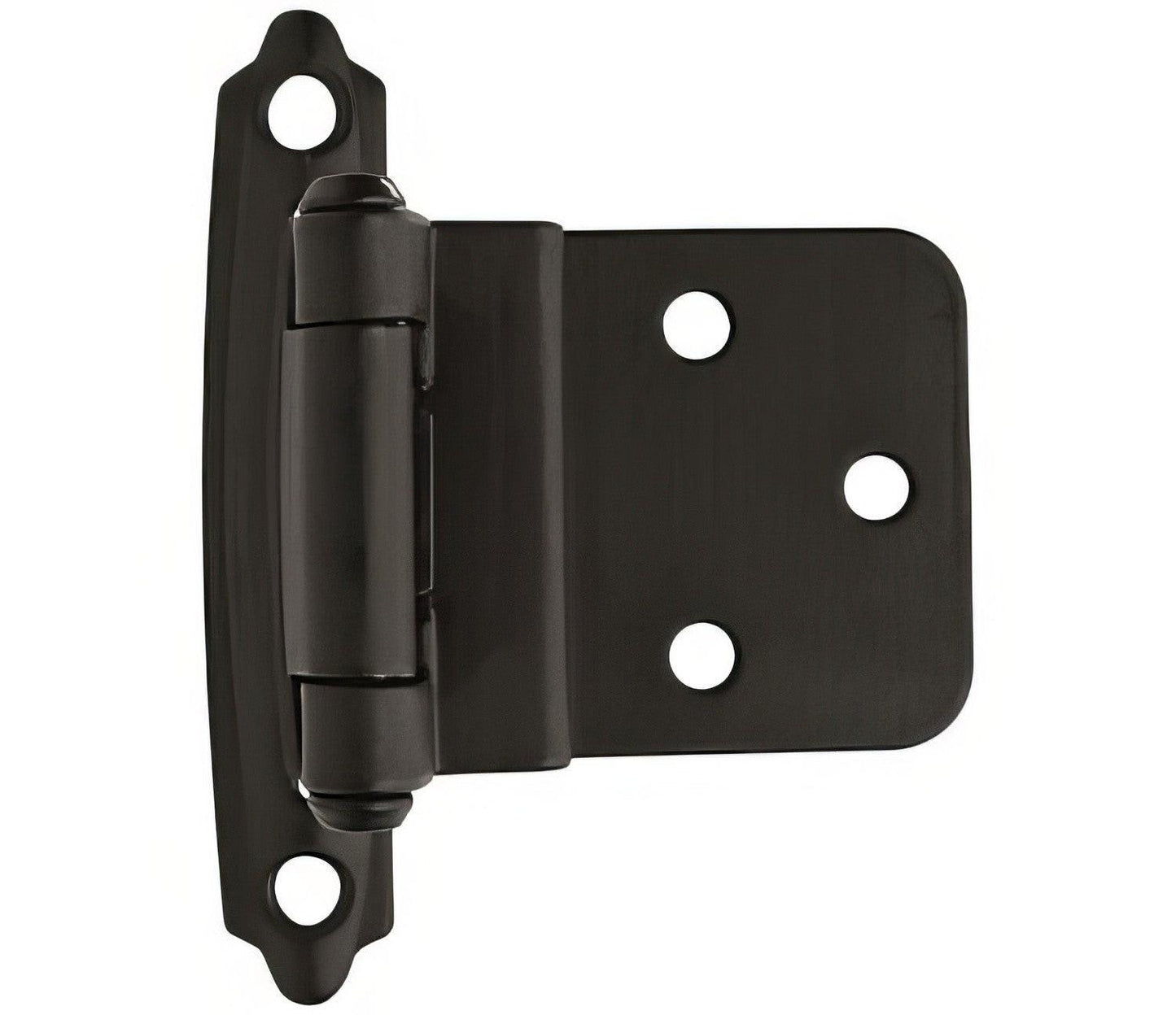 Amerock BPR3428 Functional Hardware 3/8" Steel 2 Pack Inset Self Closing Face Mount Hinge