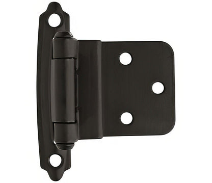 Amerock BPR3428 Functional Hardware 3/8" Steel 2 Pack Inset Self Closing Face Mount Hinge