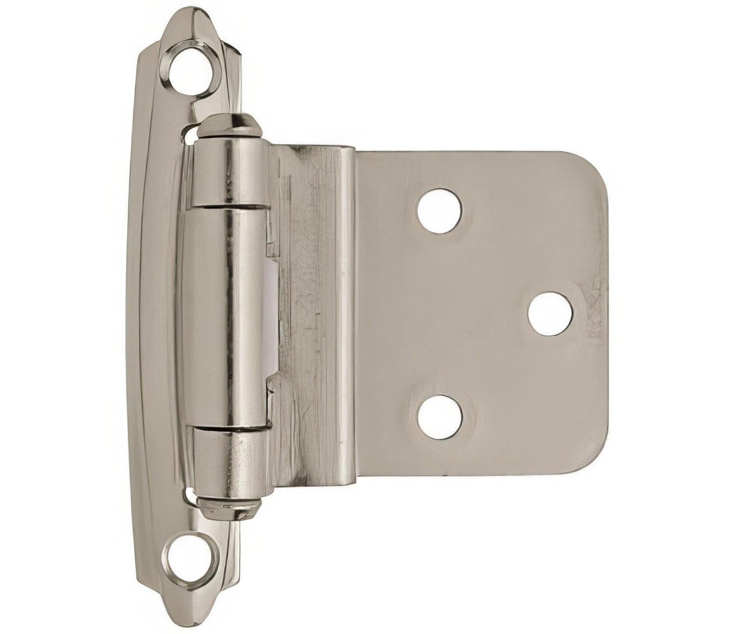 Amerock BPR3428 Functional Hardware 3/8" Steel 2 Pack Inset Self Closing Face Mount Hinge