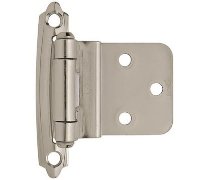 Amerock BPR3428 Functional Hardware 3/8" Steel 2 Pack Inset Self Closing Face Mount Hinge