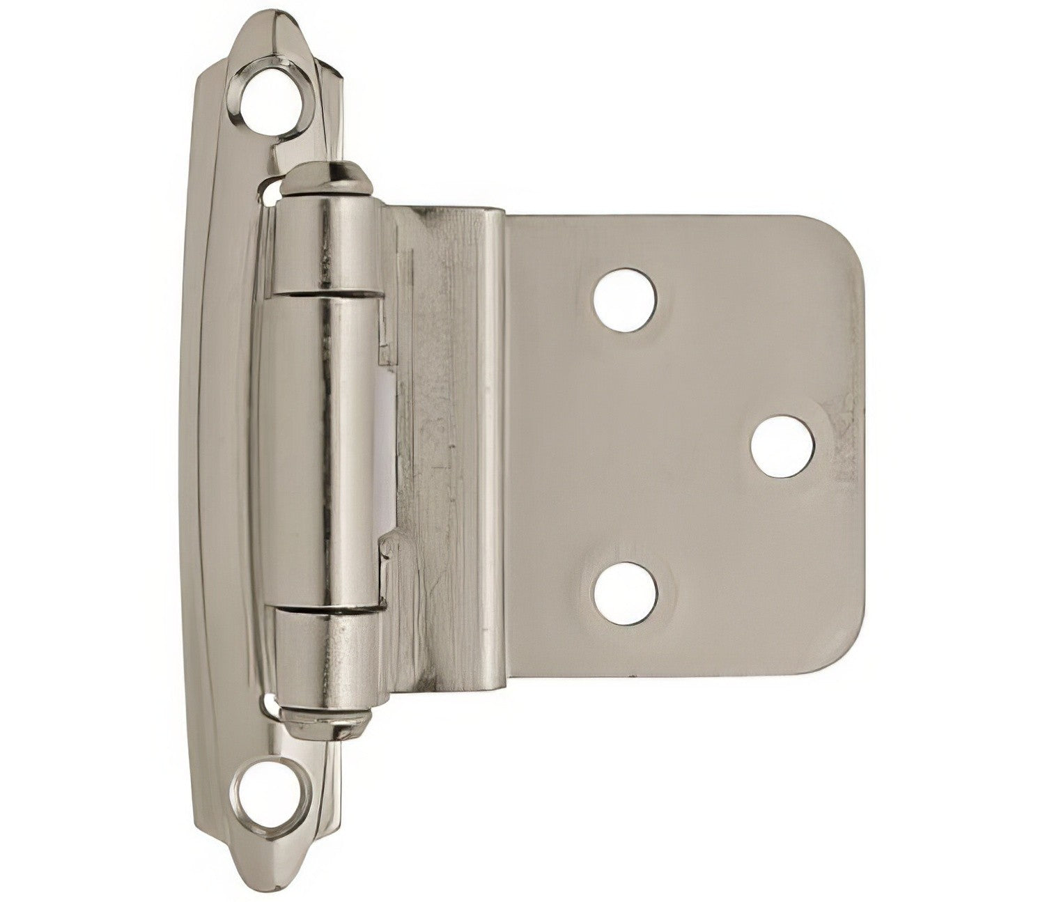 Amerock BPR3428 Functional Hardware 3/8" Steel 2 Pack Inset Self Closing Face Mount Hinge