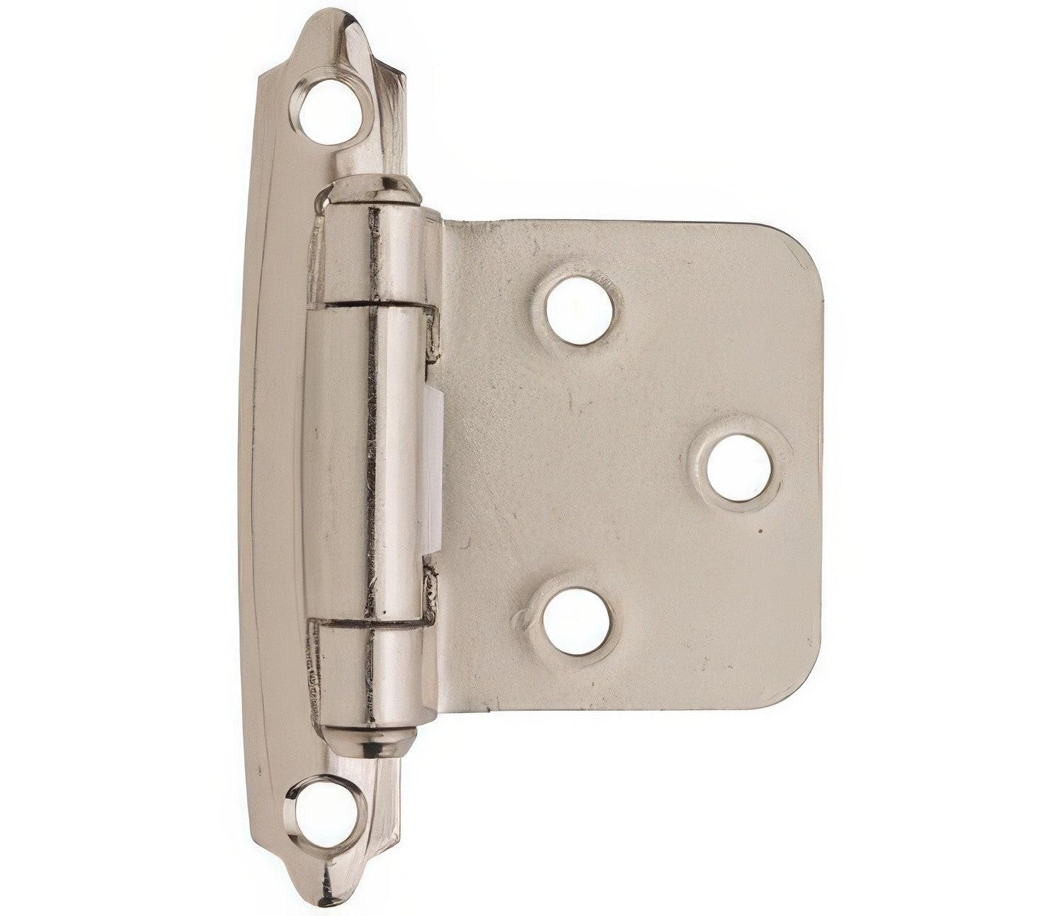 Amerock BPR3429 Functional Hardware Steel 2 Pack Variable Overlay Self Closing Face Mount Hinge