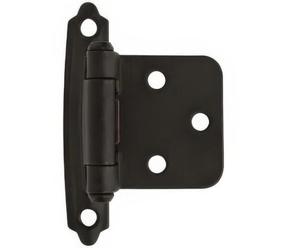 Amerock BPR3429 Functional Hardware Steel 2 Pack Variable Overlay Self Closing Face Mount Hinge