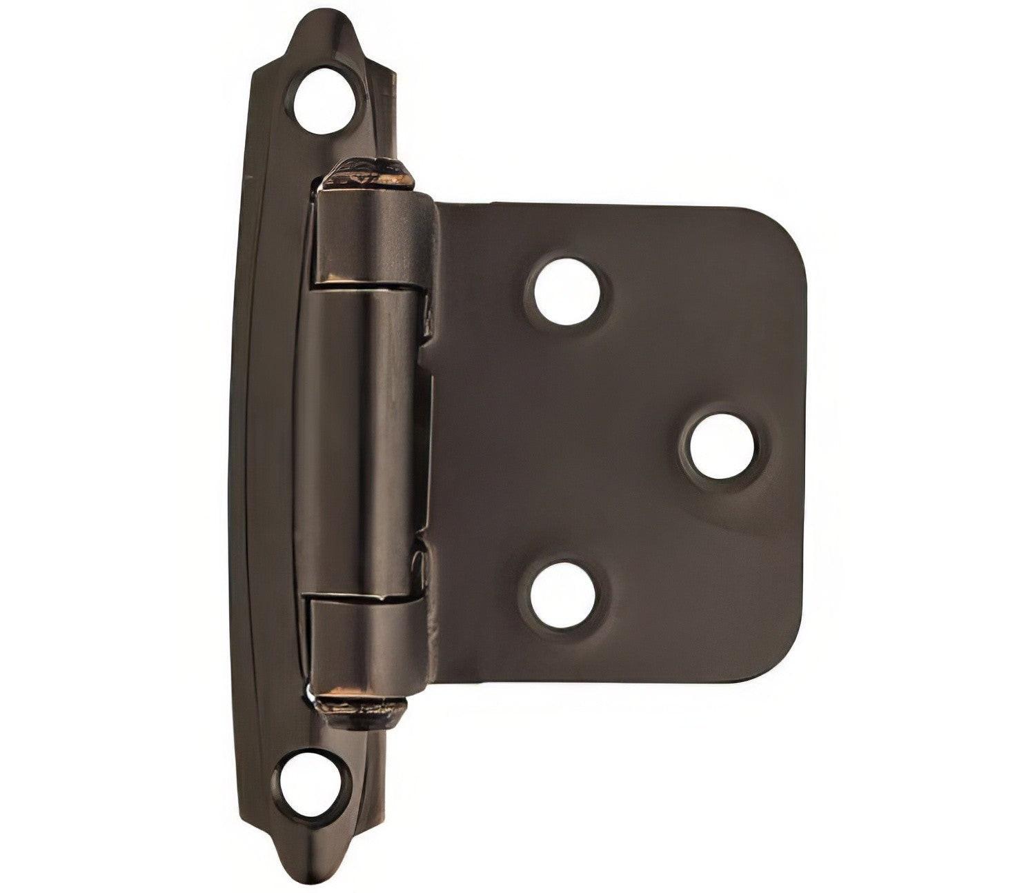 Amerock BPR3429 Functional Hardware Steel 2 Pack Variable Overlay Self Closing Face Mount Hinge