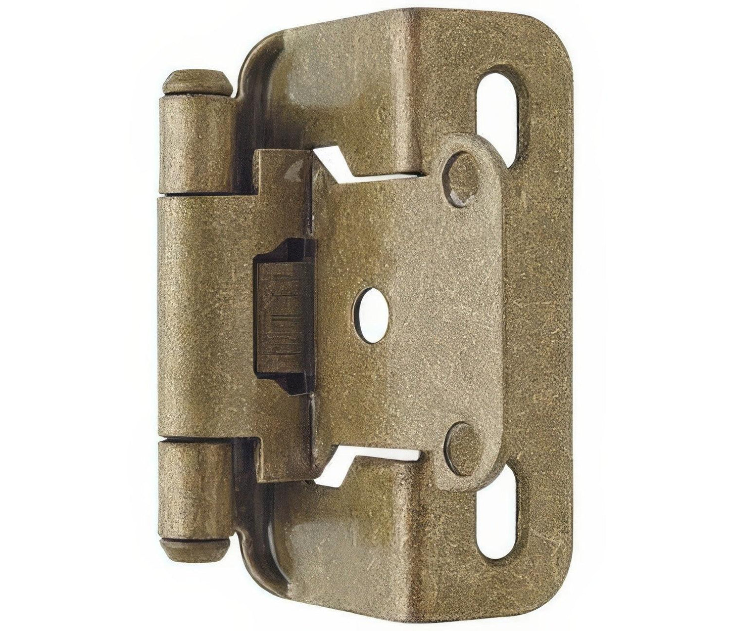 Amerock BPR7550 Functional Hardware 1/2" Steel 2 Pack Overlay Self Closing Partial Wrap Hinge