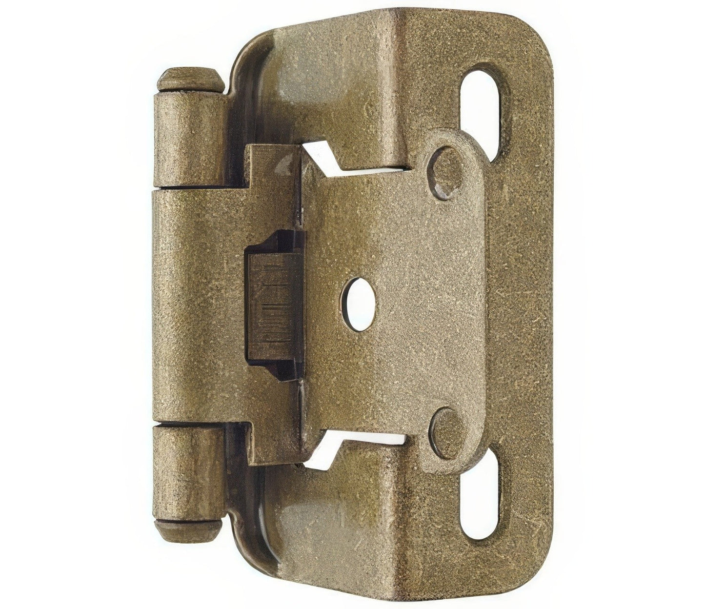 Amerock BPR7550 Functional Hardware 1/2" Steel 2 Pack Overlay Self Closing Partial Wrap Hinge