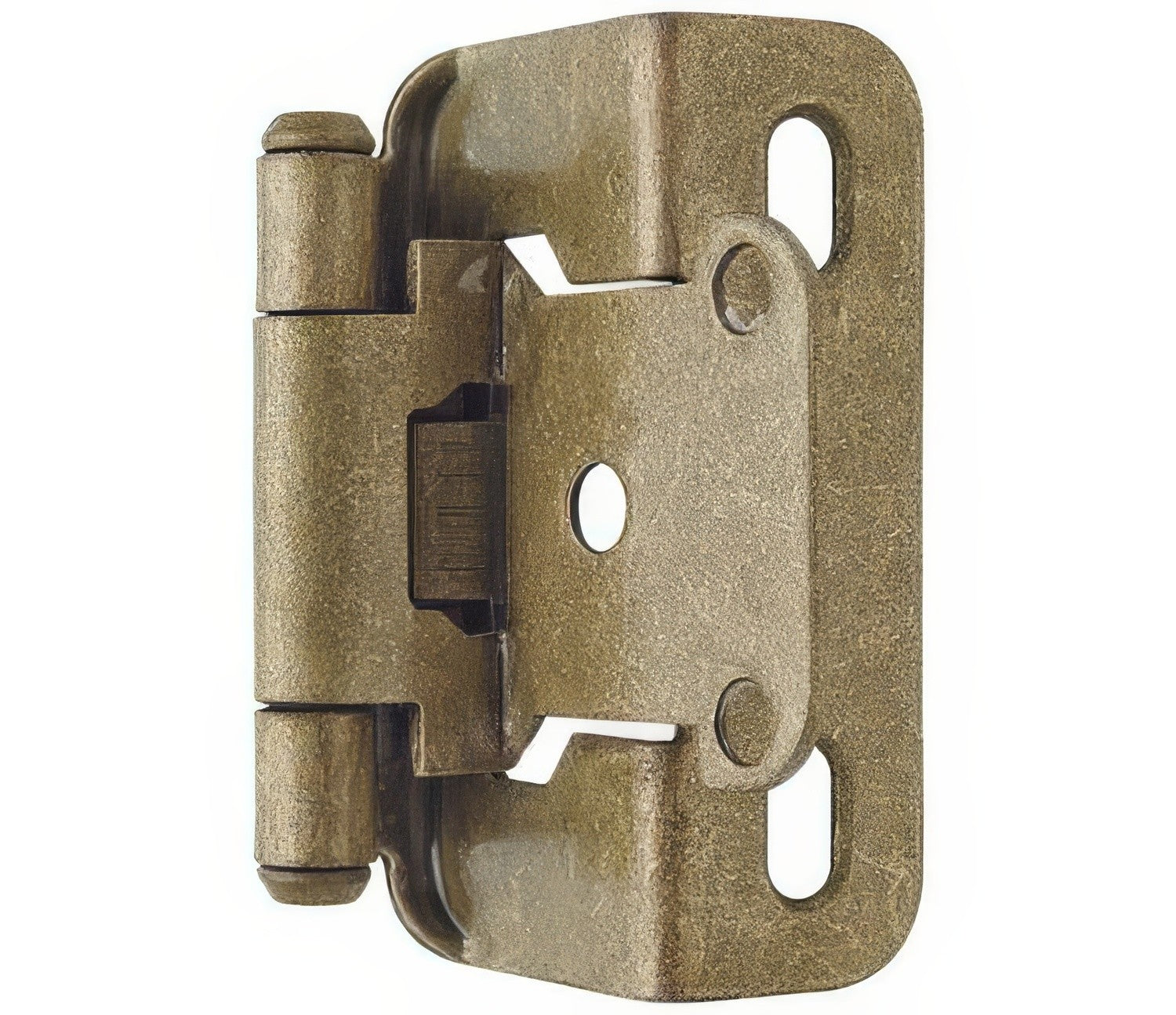 Amerock BPR7550 Functional Hardware 1/2" Steel 2 Pack Overlay Self Closing Partial Wrap Hinge