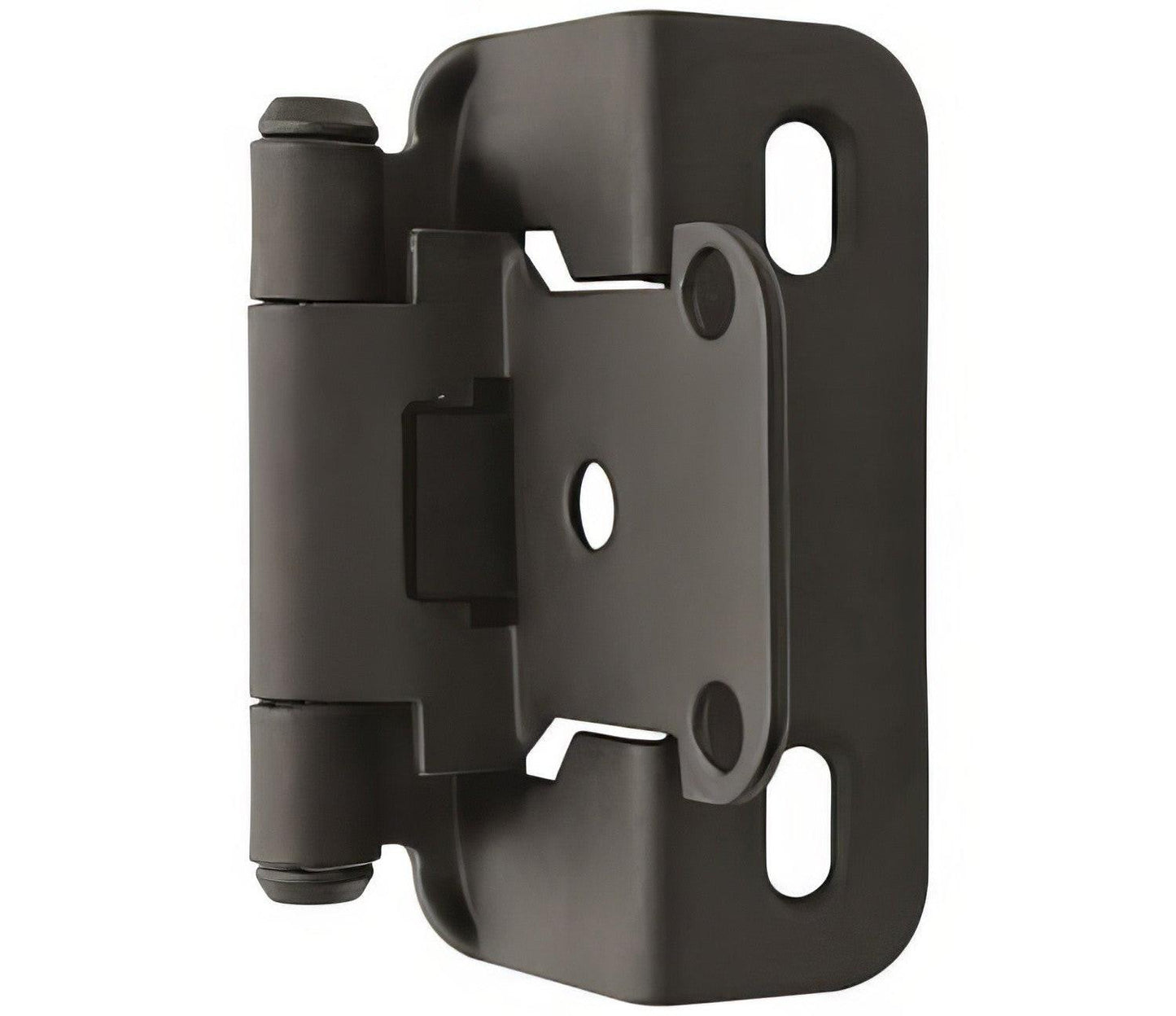 Amerock BPR7550 Functional Hardware 1/2" Steel 2 Pack Overlay Self Closing Partial Wrap Hinge