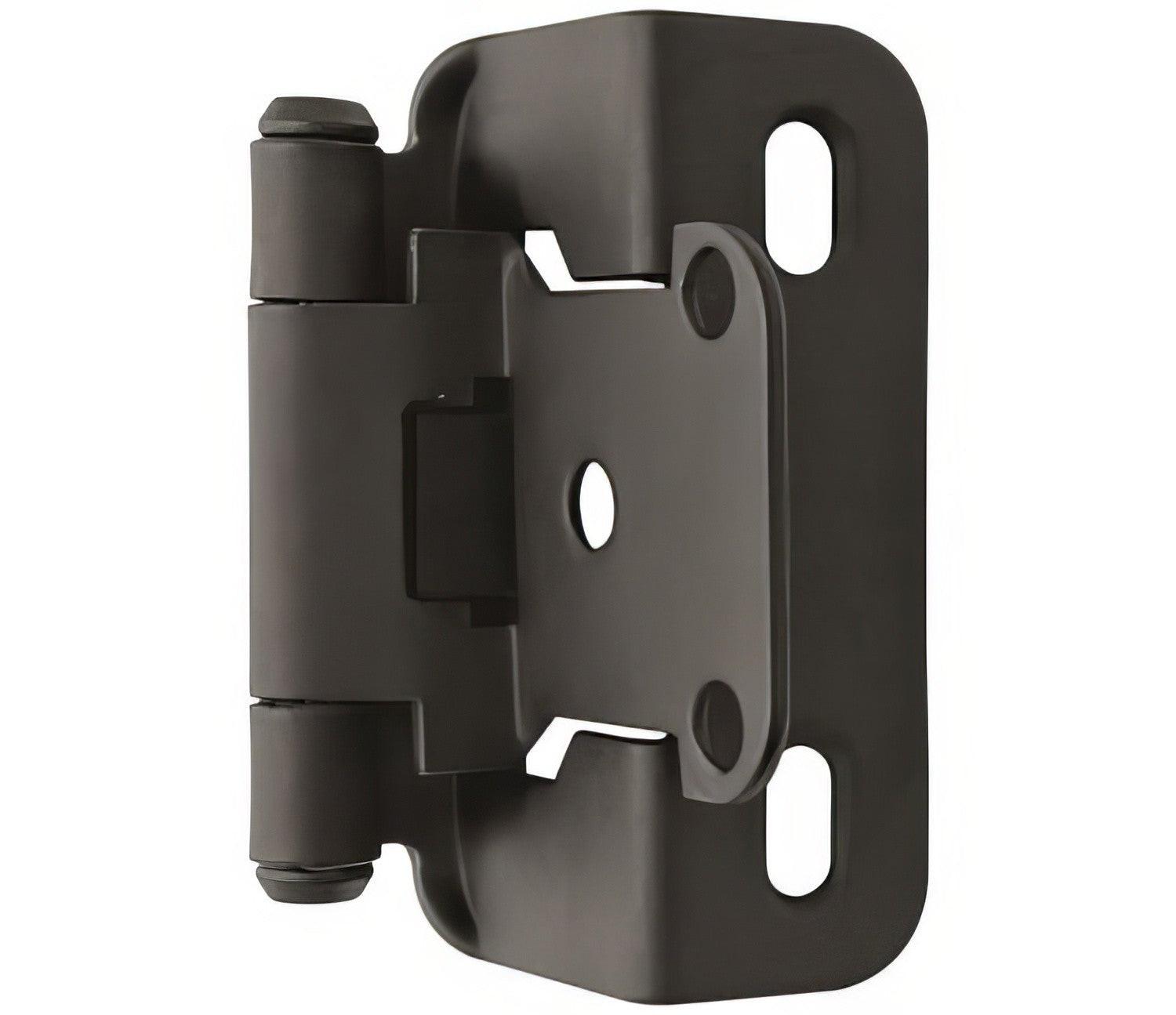 Amerock BPR7550 Functional Hardware 1/2" Steel 2 Pack Overlay Self Closing Partial Wrap Hinge