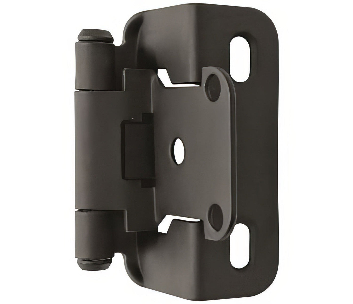Amerock BPR7550 Functional Hardware 1/2" Steel 2 Pack Overlay Self Closing Partial Wrap Hinge