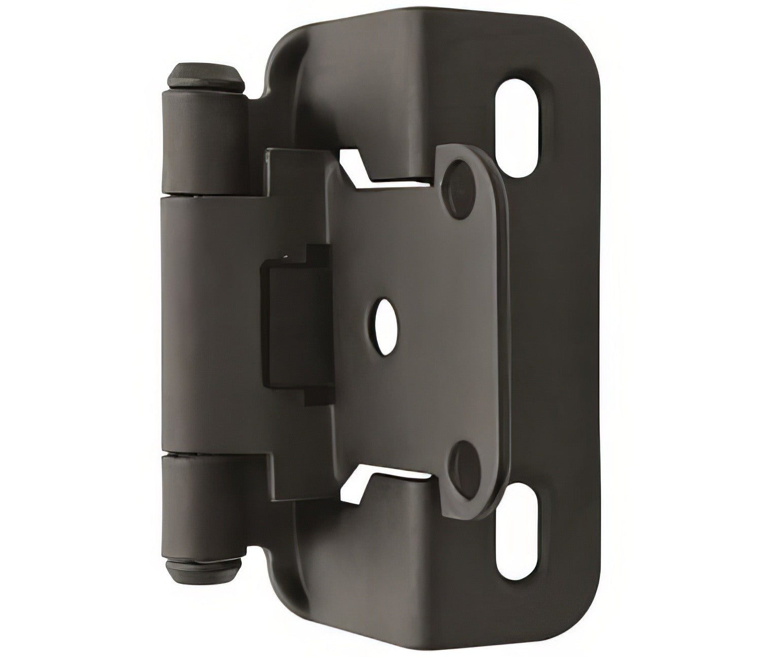 Amerock BPR7550 Functional Hardware 1/2" Steel 2 Pack Overlay Self Closing Partial Wrap Hinge