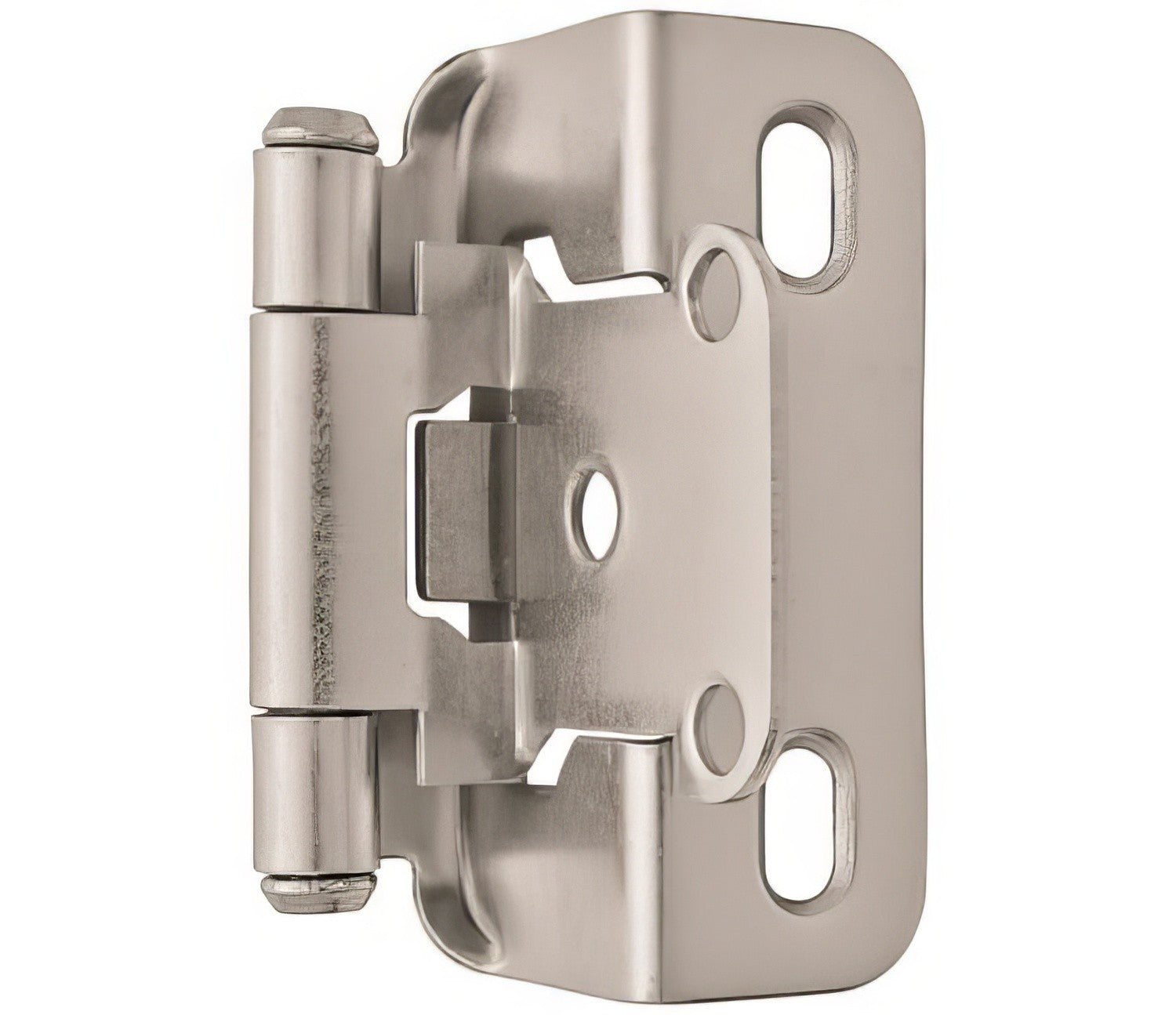 Amerock BPR7550 Functional Hardware 1/2" Steel 2 Pack Overlay Self Closing Partial Wrap Hinge