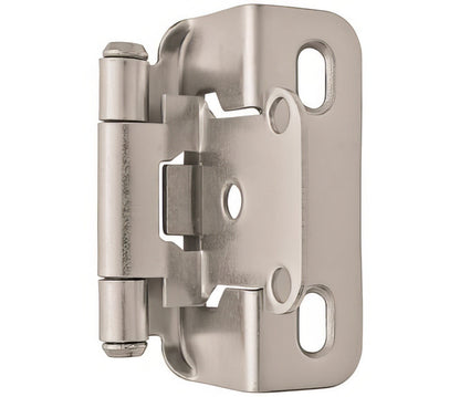 Amerock BPR7550 Functional Hardware 1/2" Steel 2 Pack Overlay Self Closing Partial Wrap Hinge