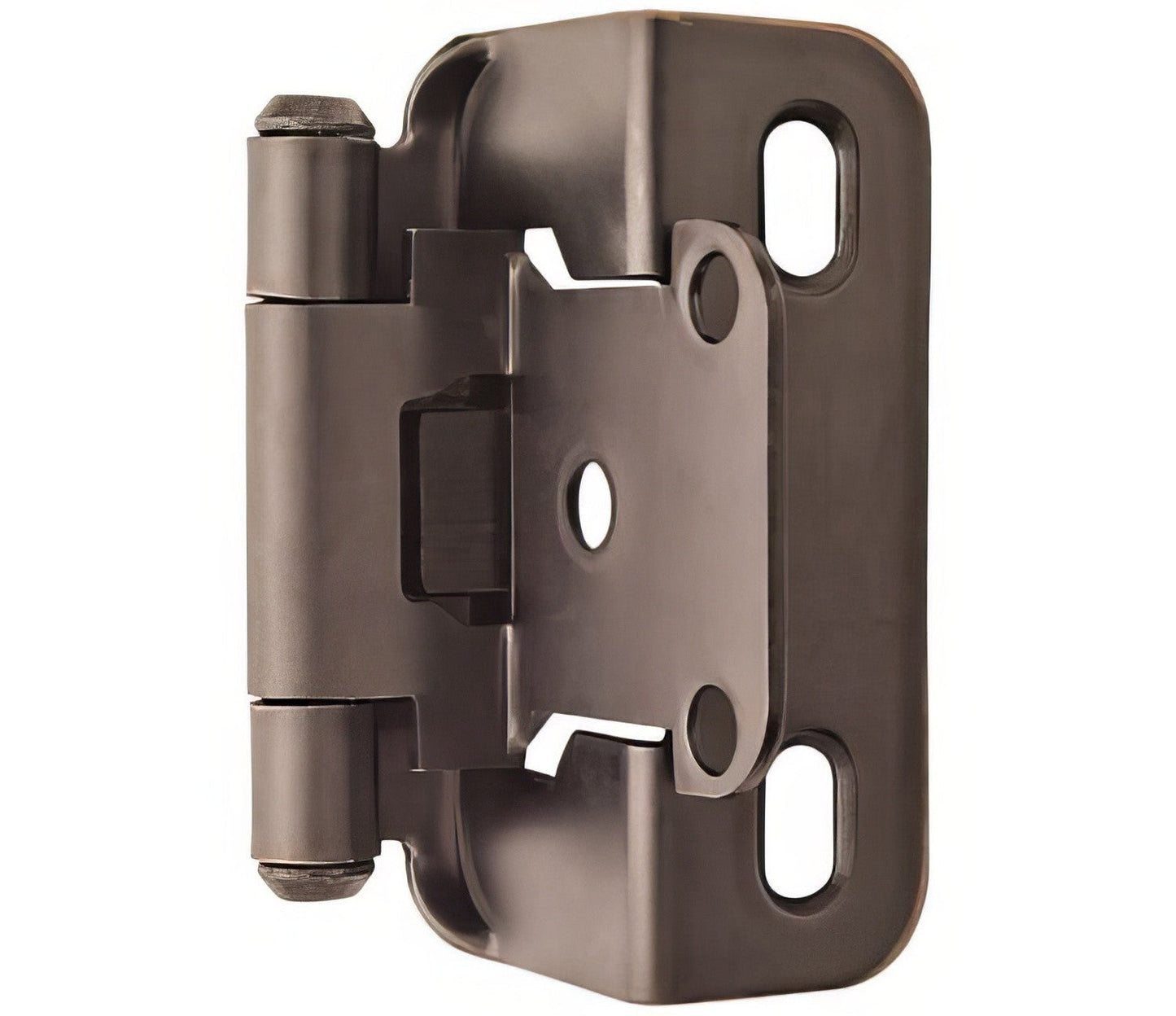 Amerock BPR7550 Functional Hardware 1/2" Steel 2 Pack Overlay Self Closing Partial Wrap Hinge