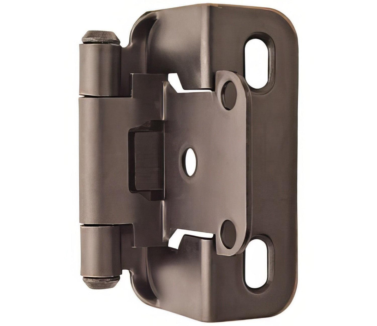 Amerock BPR7550 Functional Hardware 1/2" Steel 2 Pack Overlay Self Closing Partial Wrap Hinge
