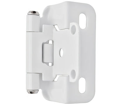 Amerock BPR7550 Functional Hardware 1/2" Steel 2 Pack Overlay Self Closing Partial Wrap Hinge