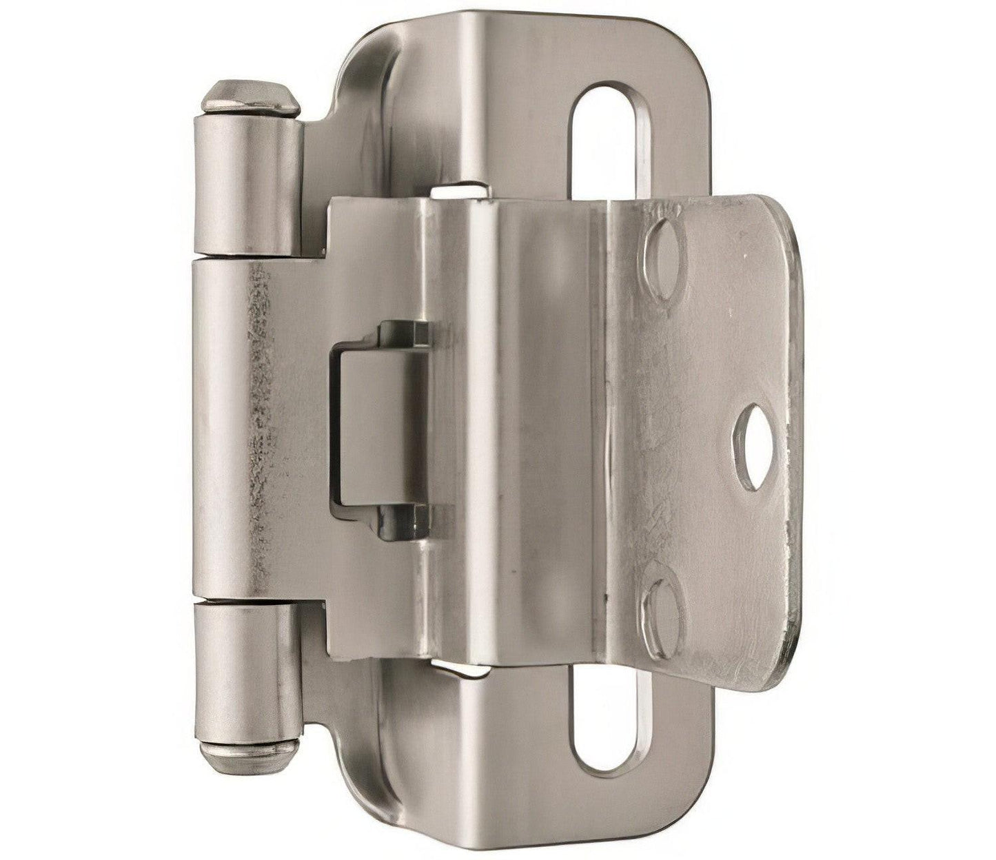 Amerock BPR7565 Functional Hardware 3/8" Steel 2 Pack Inset Self Closing Partial Wrap Hinge