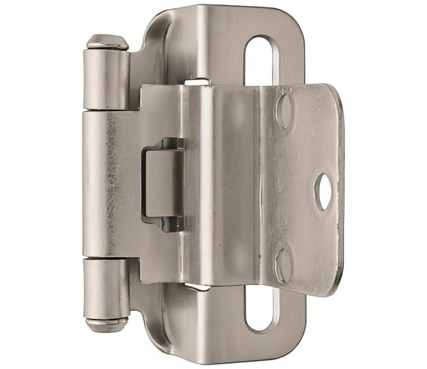 Amerock BPR7565 Functional Hardware 3/8" Steel 2 Pack Inset Self Closing Partial Wrap Hinge