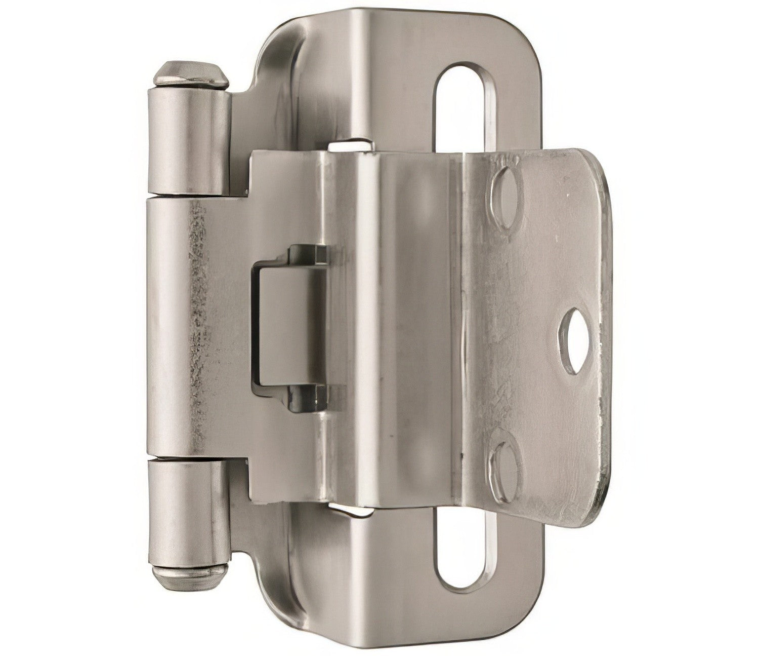 Amerock BPR7565 Functional Hardware 3/8" Steel 2 Pack Inset Self Closing Partial Wrap Hinge.