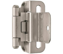 Amerock BPR7565 Functional Hardware 3/8" Steel 2 Pack Inset Self Closing Partial Wrap Hinge.