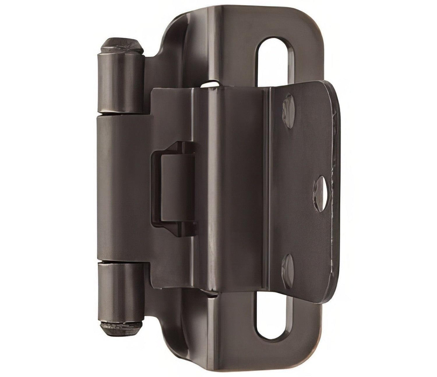 Amerock BPR7565 Functional Hardware 3/8" Steel 2 Pack Inset Self Closing Partial Wrap Hinge