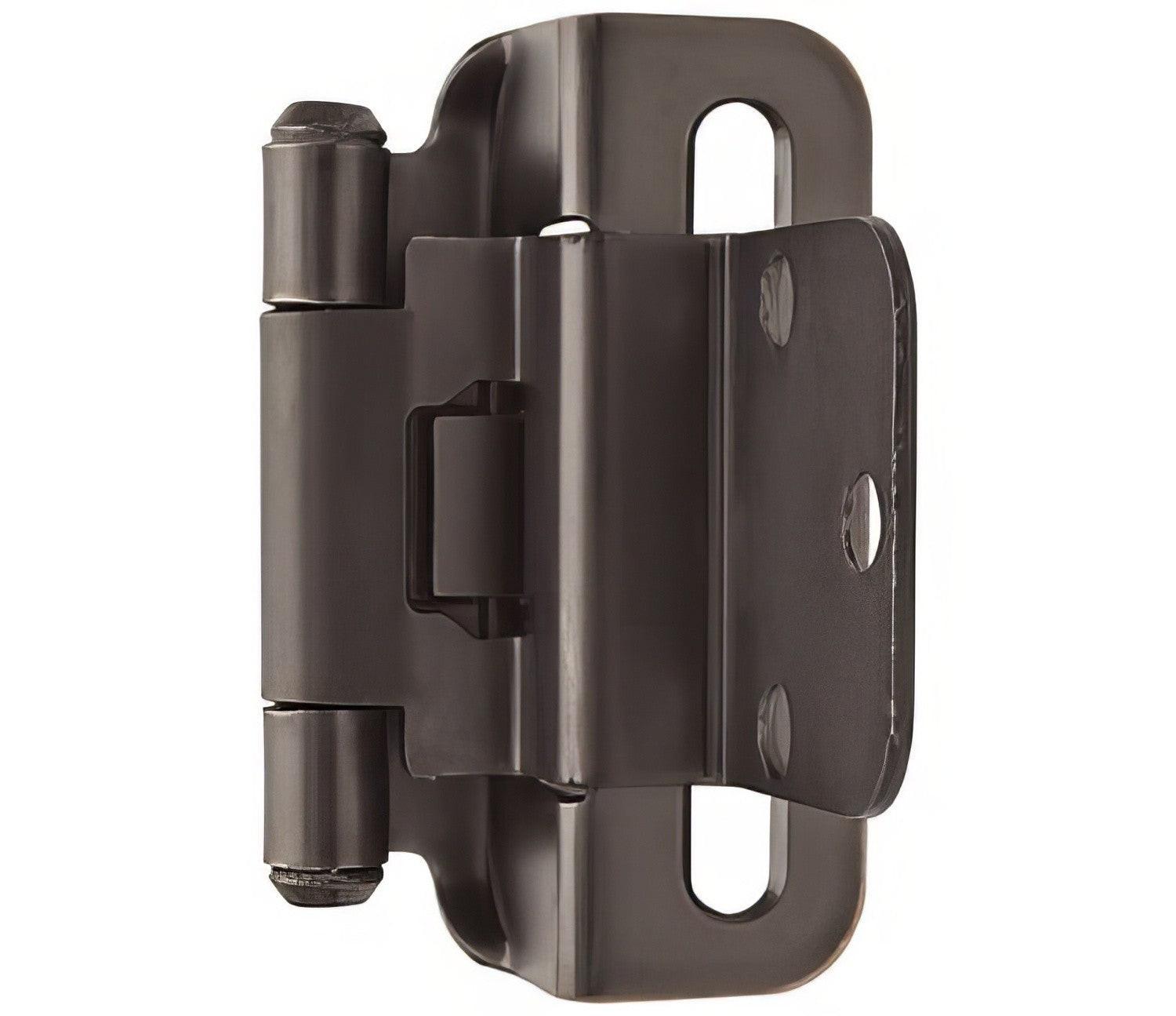 Amerock BPR7565 Functional Hardware 3/8" Steel 2 Pack Inset Self Closing Partial Wrap Hinge