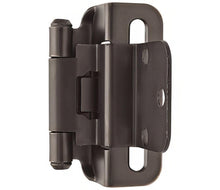 Amerock BPR7565 Functional Hardware 3/8" Steel 2 Pack Inset Self Closing Partial Wrap Hinge