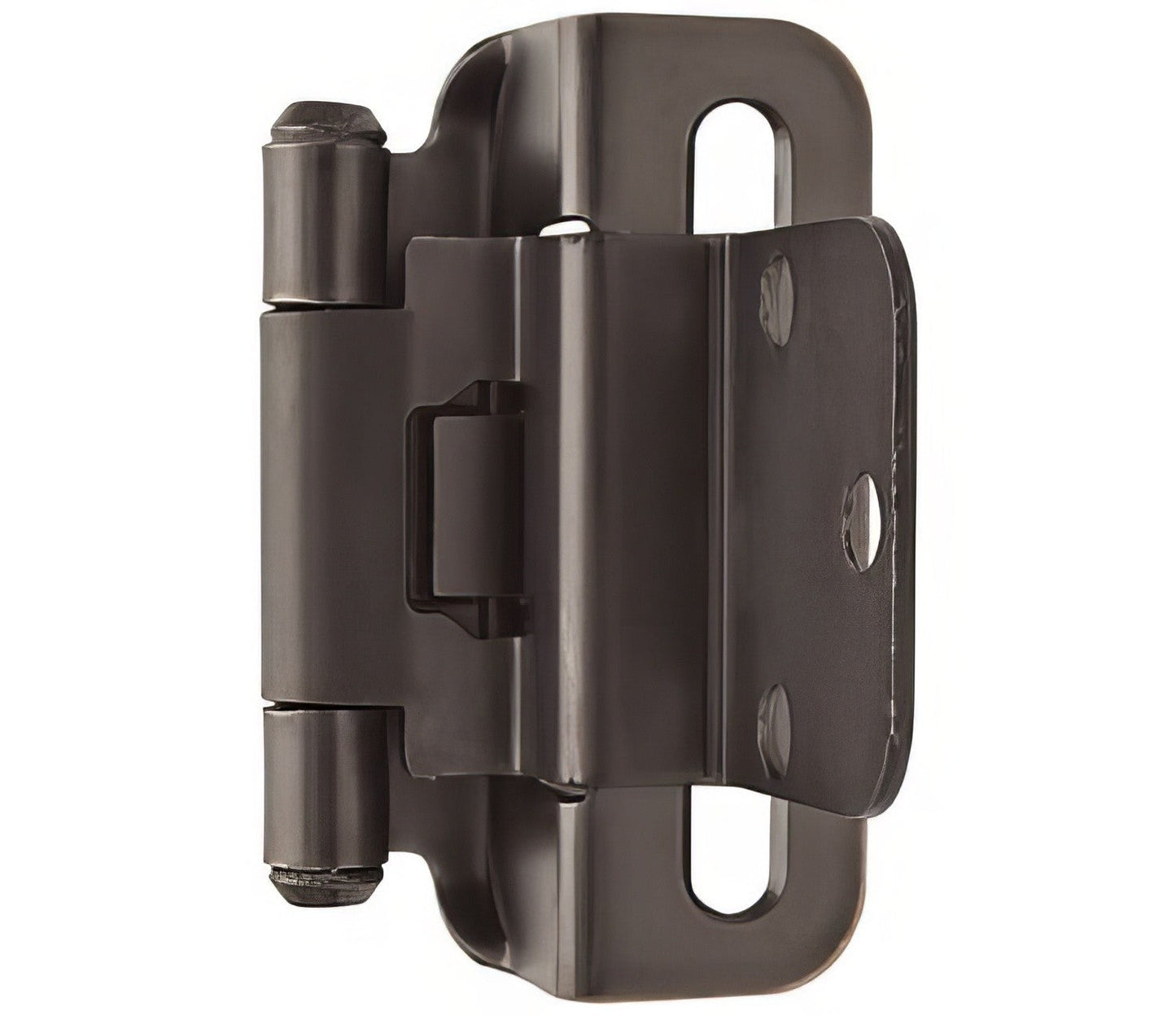 Amerock BPR7565 Functional Hardware 3/8" Steel 2 Pack Inset Self Closing Partial Wrap Hinge.