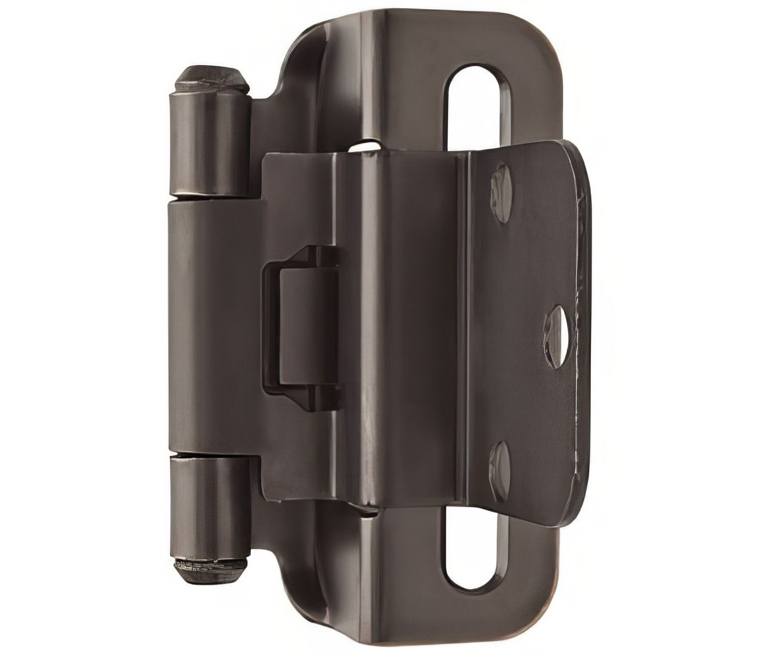 Amerock BPR7565 Functional Hardware 3/8" Steel 2 Pack Inset Self Closing Partial Wrap Hinge.