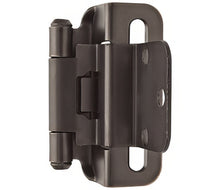 Amerock BPR7565 Functional Hardware 3/8" Steel 2 Pack Inset Self Closing Partial Wrap Hinge.