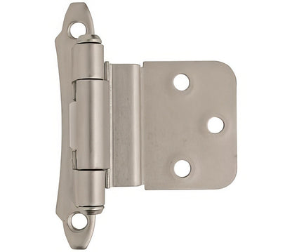 Amerock BPR7928 Functional Hardware 3/8" Steel 2 Pack Inset Self Closing Face Mount Hinge.