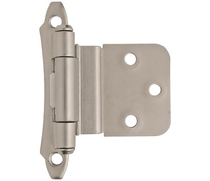 Amerock BPR7928 Functional Hardware 3/8" Steel 2 Pack Inset Self Closing Face Mount Hinge
