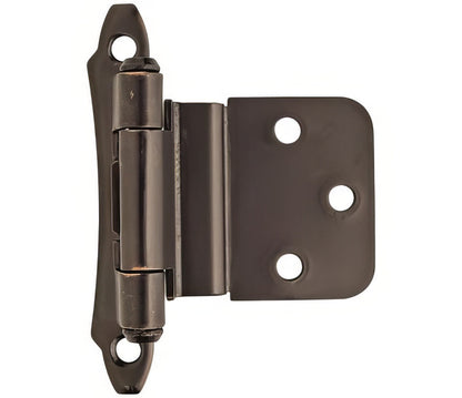 Amerock BPR7928 Functional Hardware 3/8" Steel 2 Pack Inset Self Closing Face Mount Hinge.